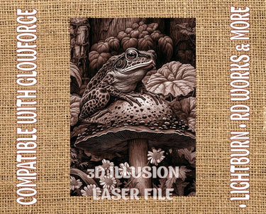 Frog 3d illusion & laser-ready files - 3DWave.us